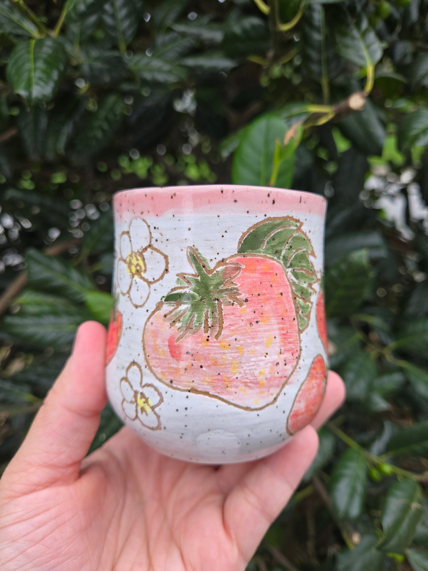 Summer Strawberry Wine Tumbler