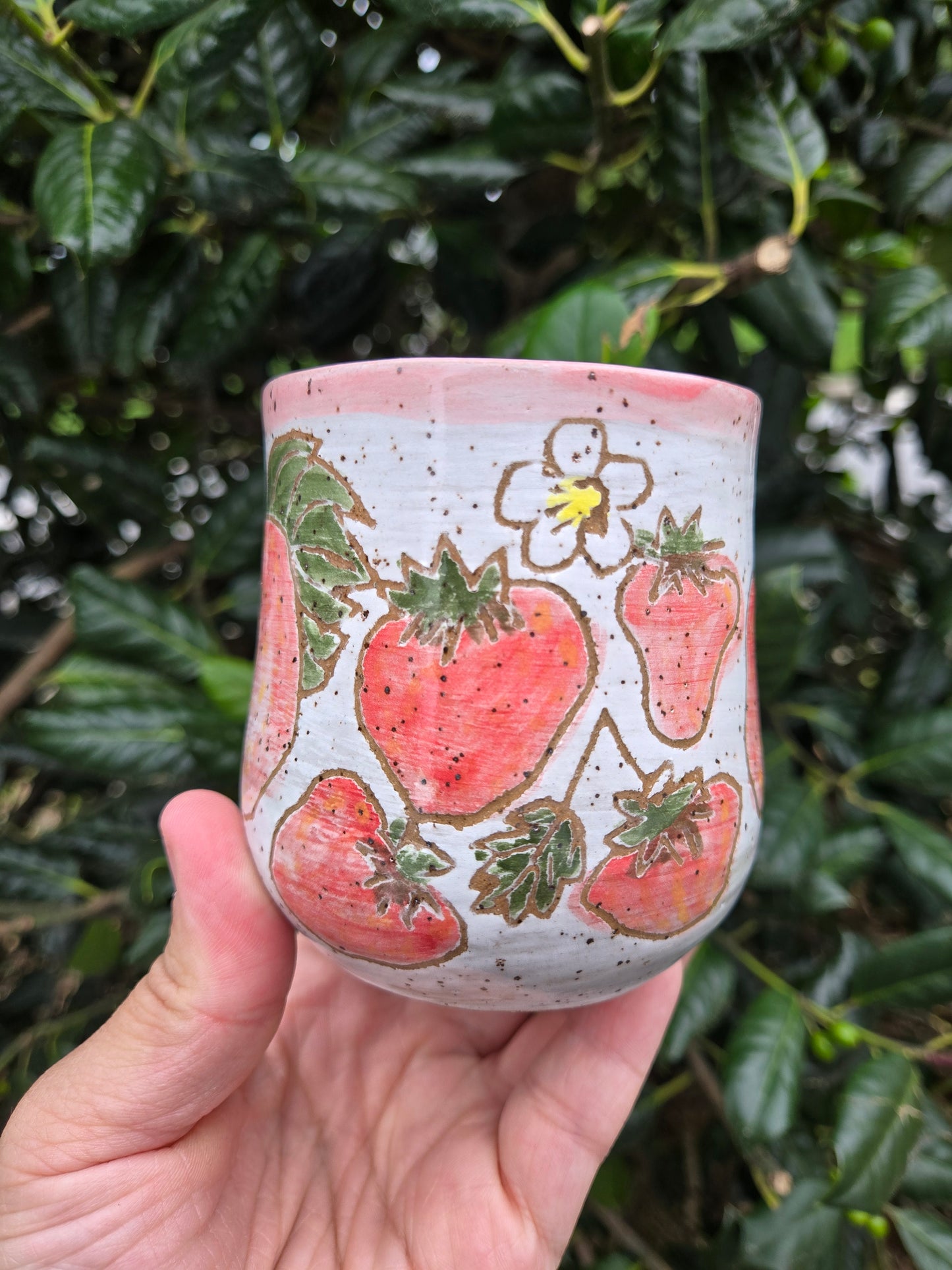 Summer Strawberry Wine Tumbler
