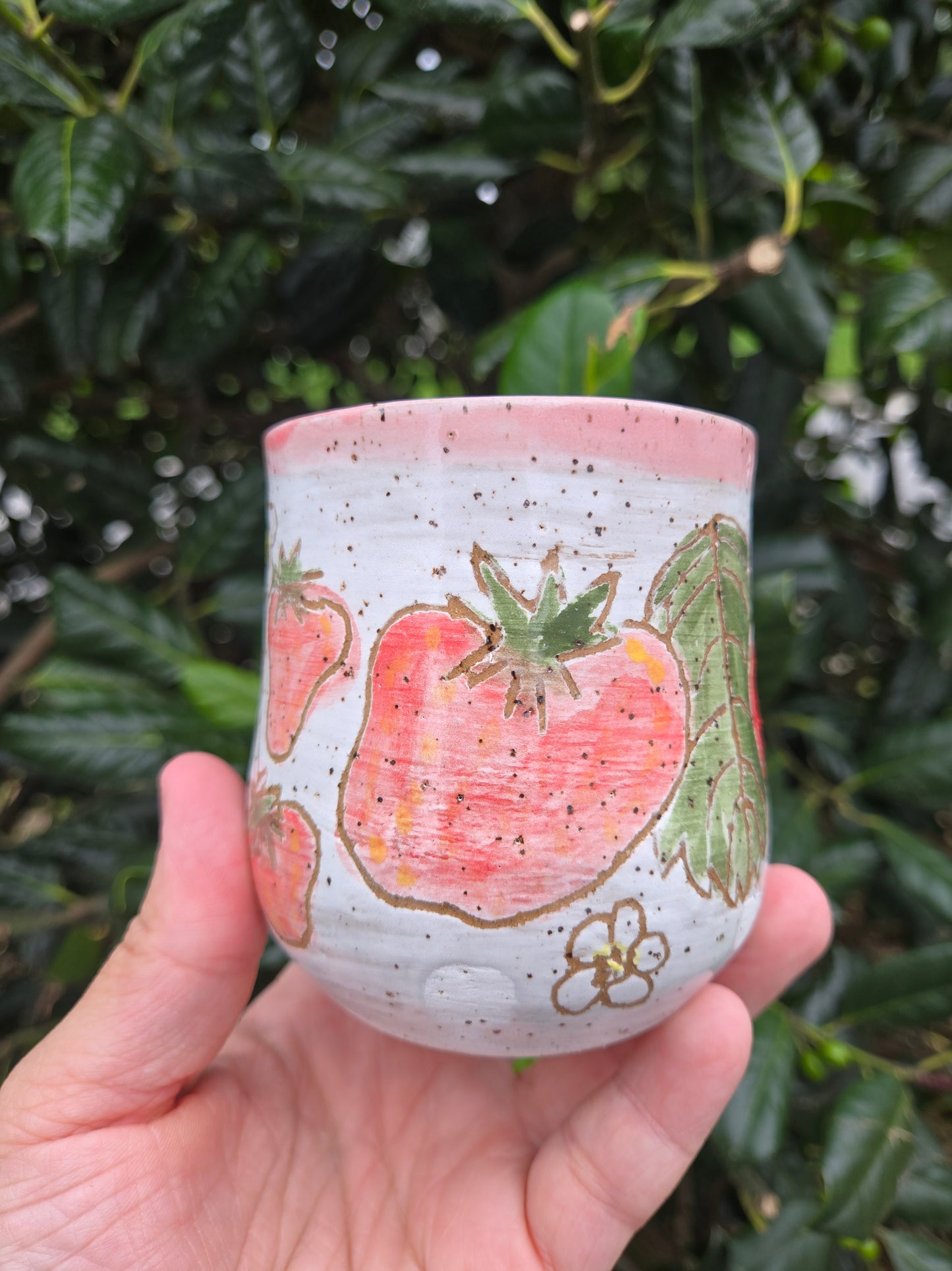 Summer Strawberry Wine Tumbler