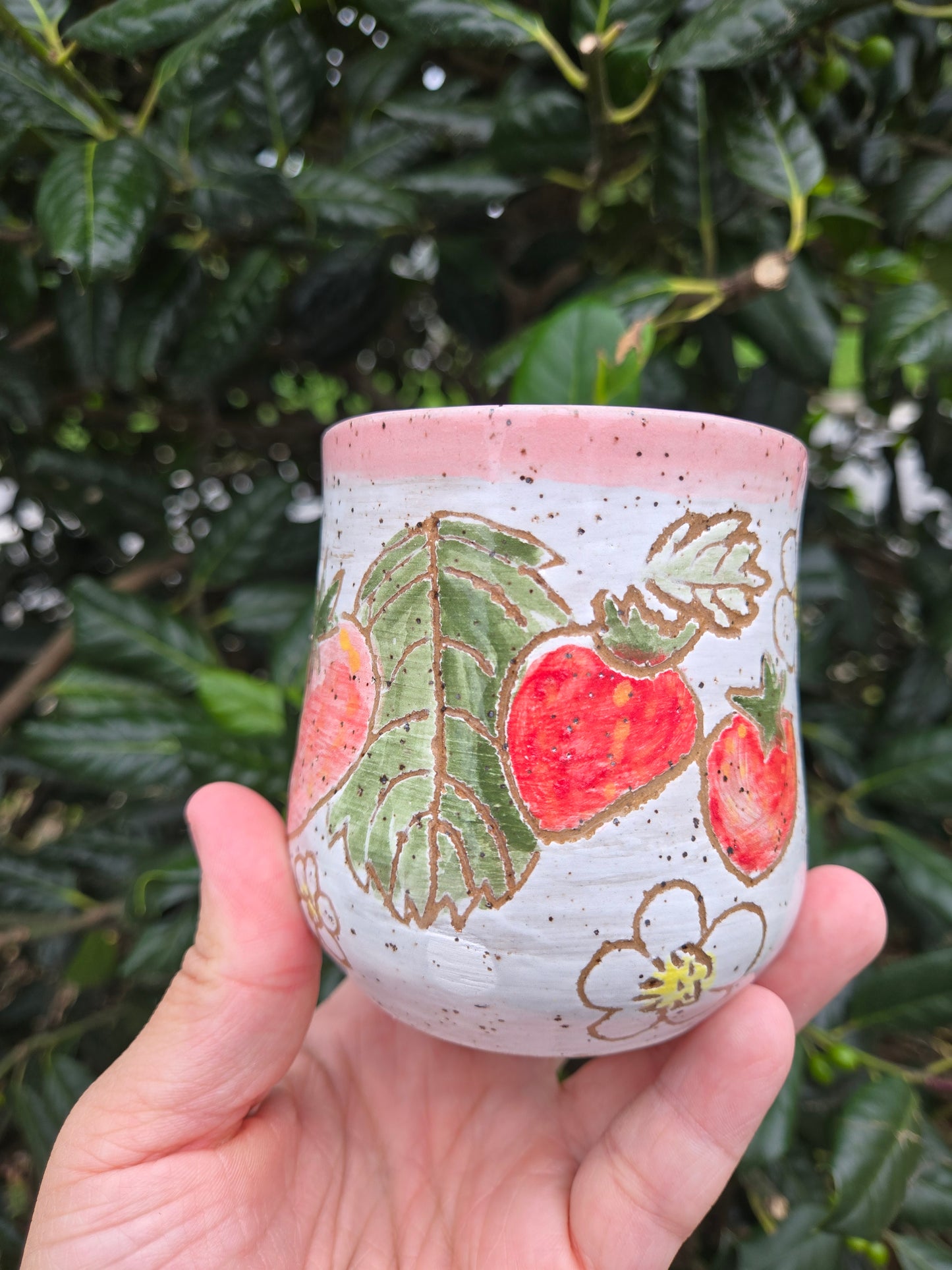 Summer Strawberry Wine Tumbler