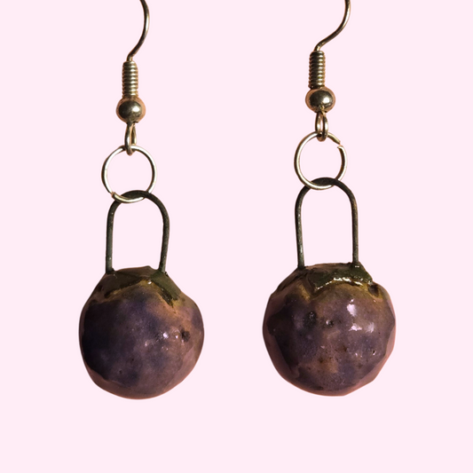 Handbuilt Blackberry Earrings (Set 2)
