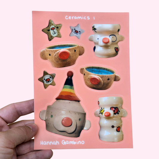 Ceramics I Matte Vinyl Sticker Sheet