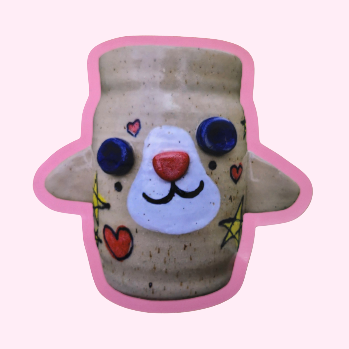 Vinyl Glossy Color Ceramic Sculpture Stickers