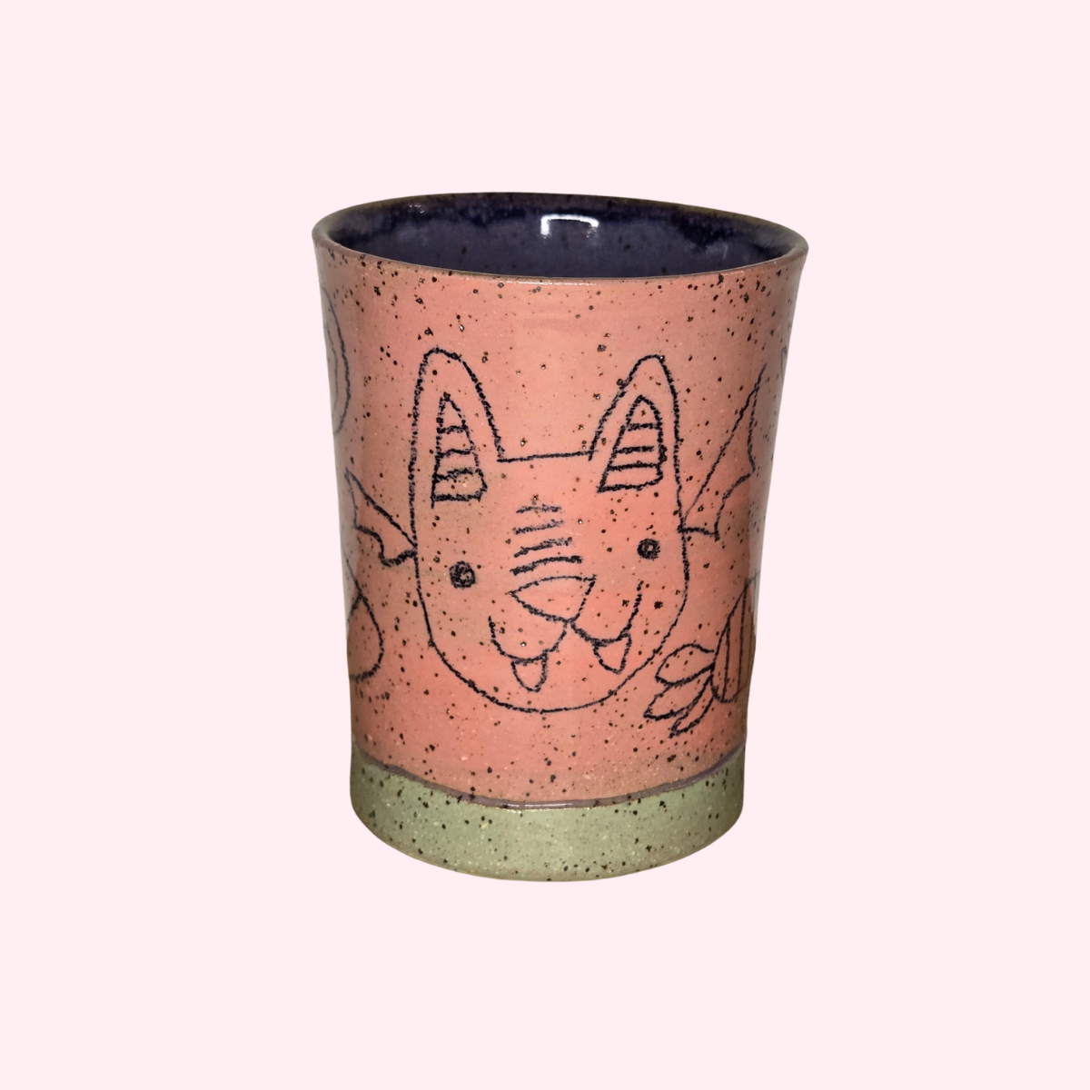 Bat & Pumpkin Tall Candy Cup