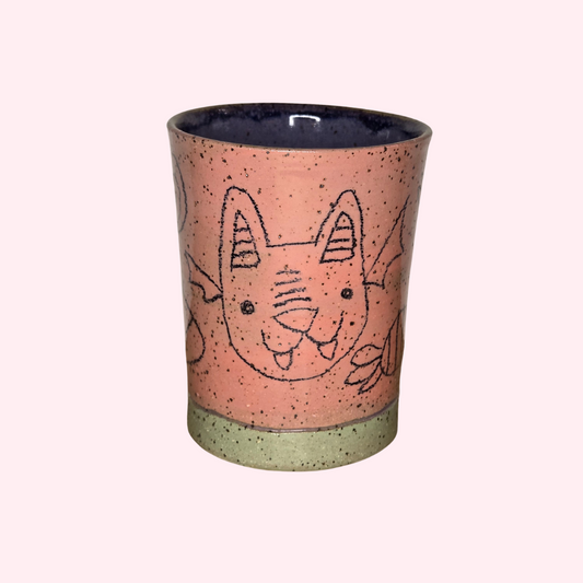 Bat & Pumpkin Tall Candy Cup