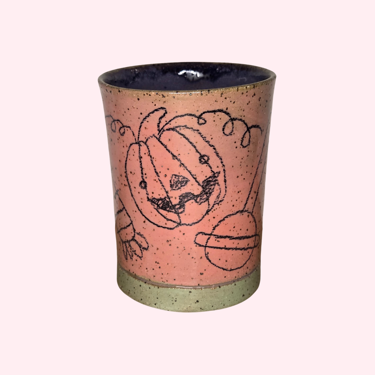 Bat & Pumpkin Tall Candy Cup