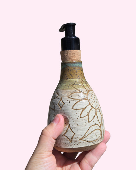 Spring Sunflowers Soap Dispenser