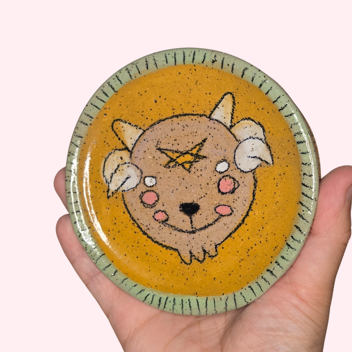 Spooky Cute Baphomet Spoon Rest