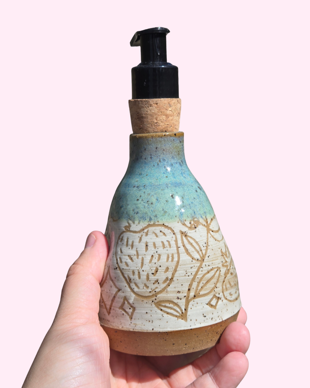 Spring Bunny and Berries Soap Dispenser