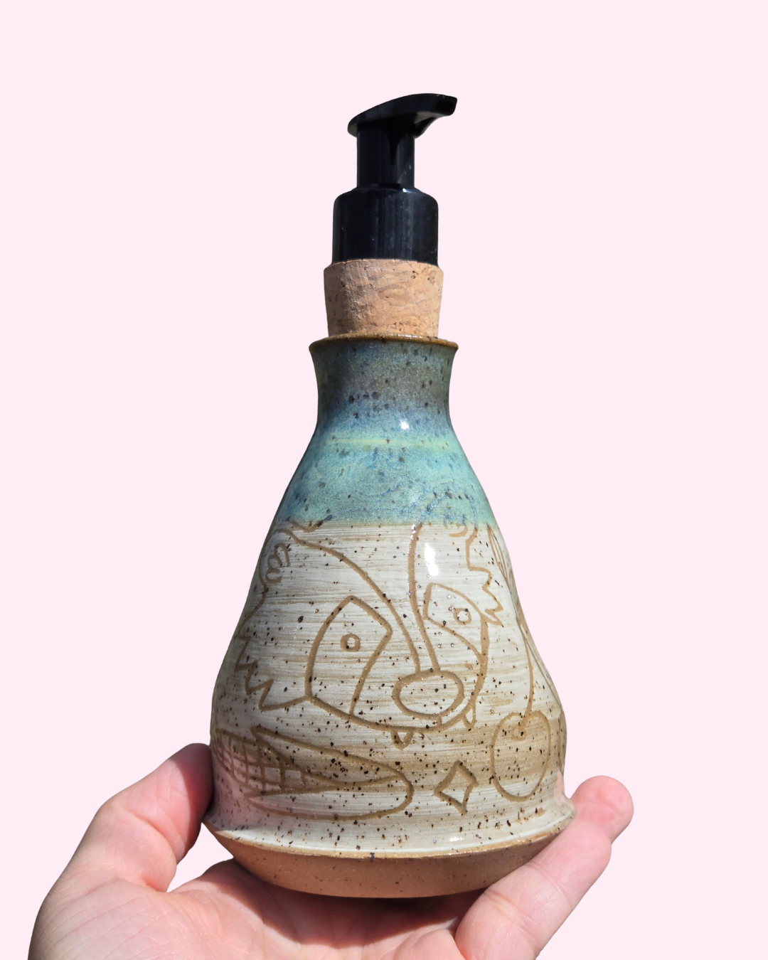 Spring Raccoon and Treats Soap Dispenser