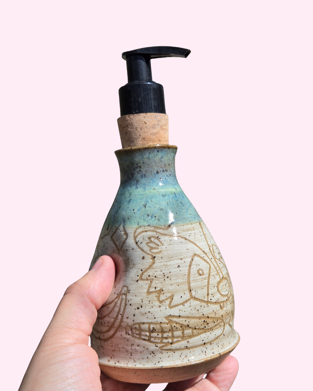 Spring Raccoon and Treats Soap Dispenser