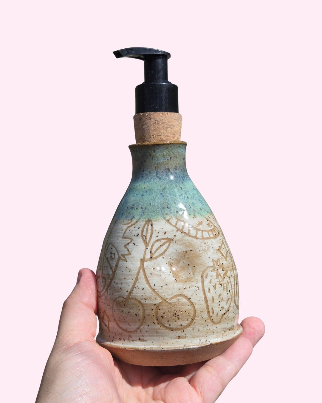 Spring Raccoon and Treats Soap Dispenser