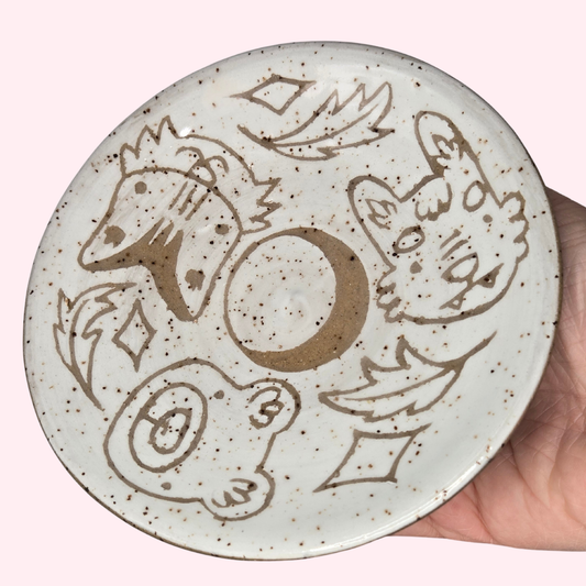 Winter Forest Critter Small Plate