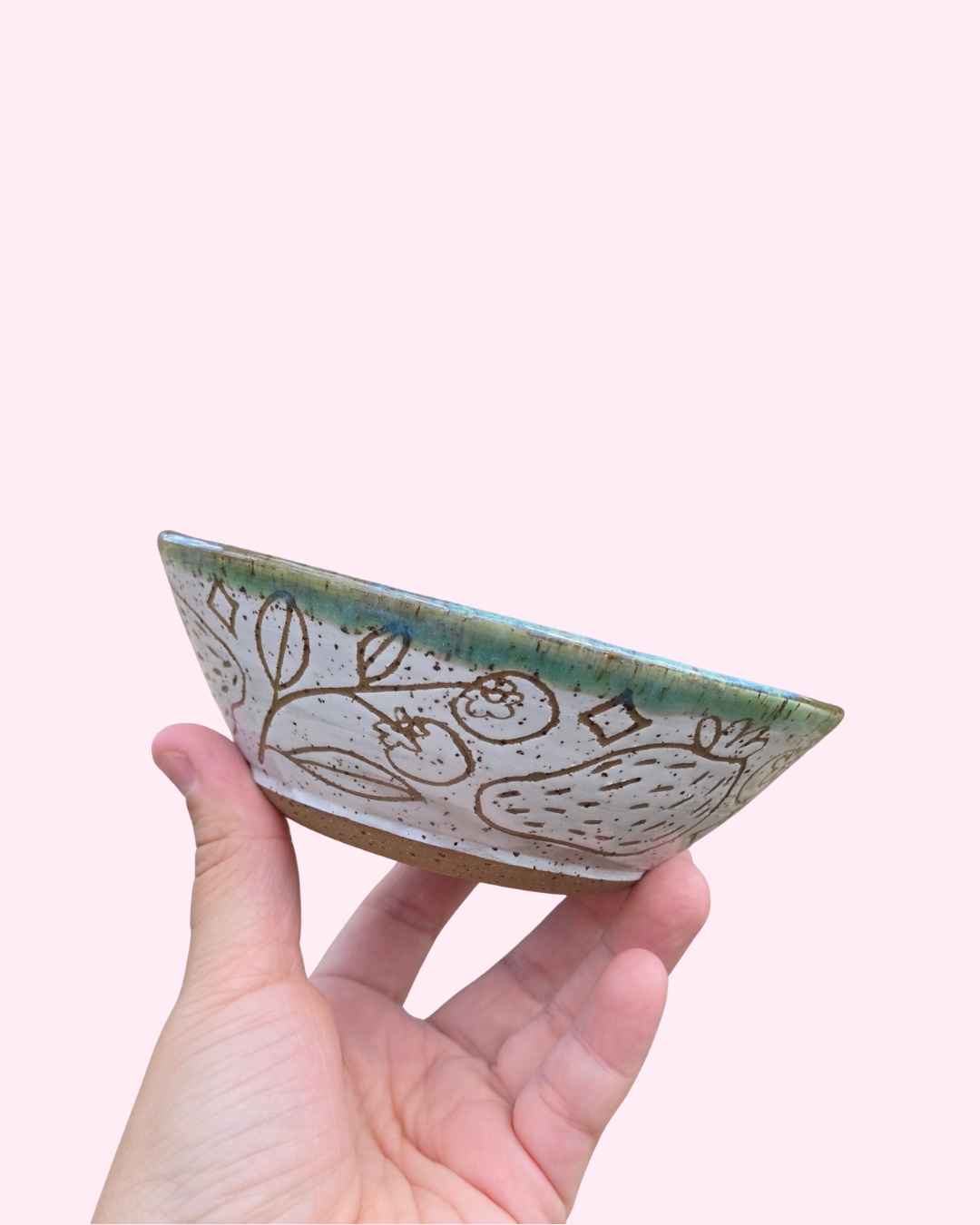 Spring Bunny and Berries Bowl