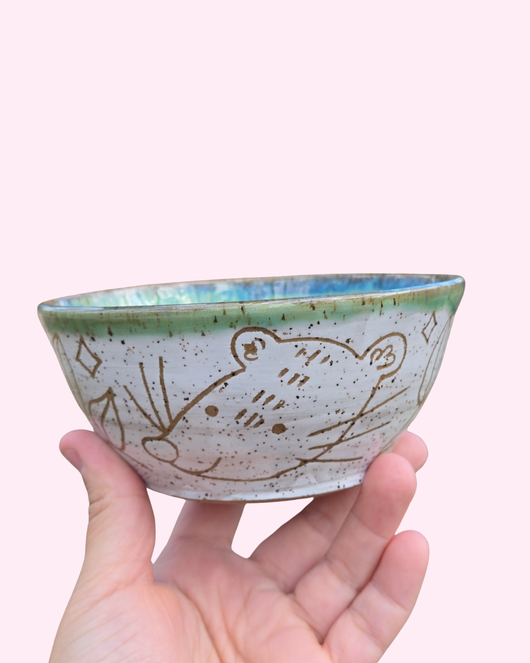 Spring Possum and Honeysuckle Bowl