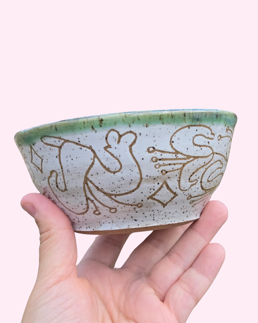 Spring Possum and Honeysuckle Bowl