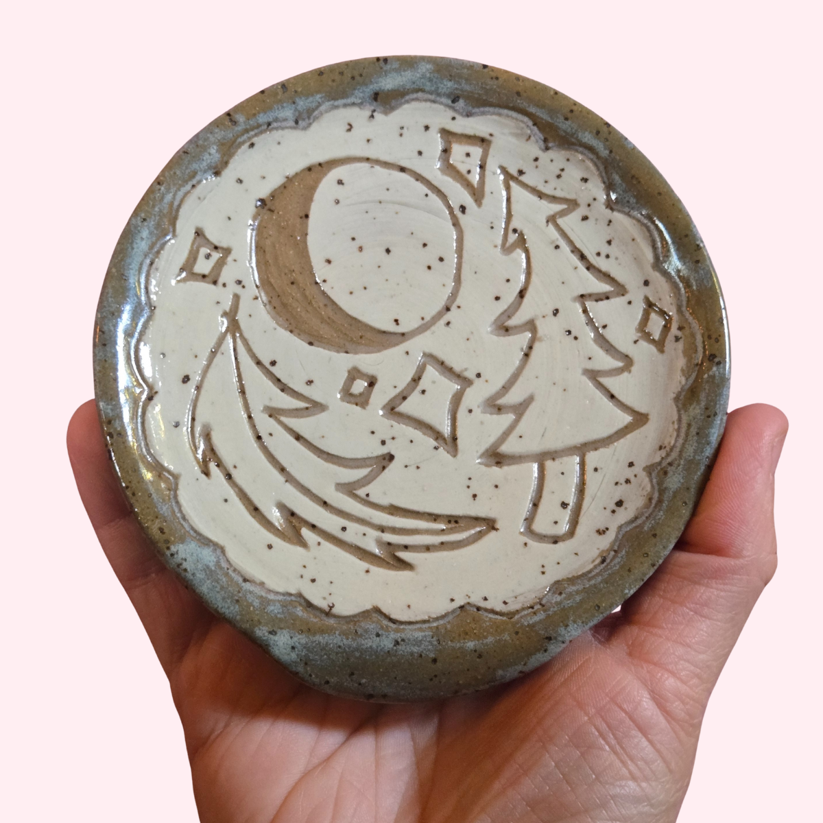 Winter Forest Scene Spoon Rest