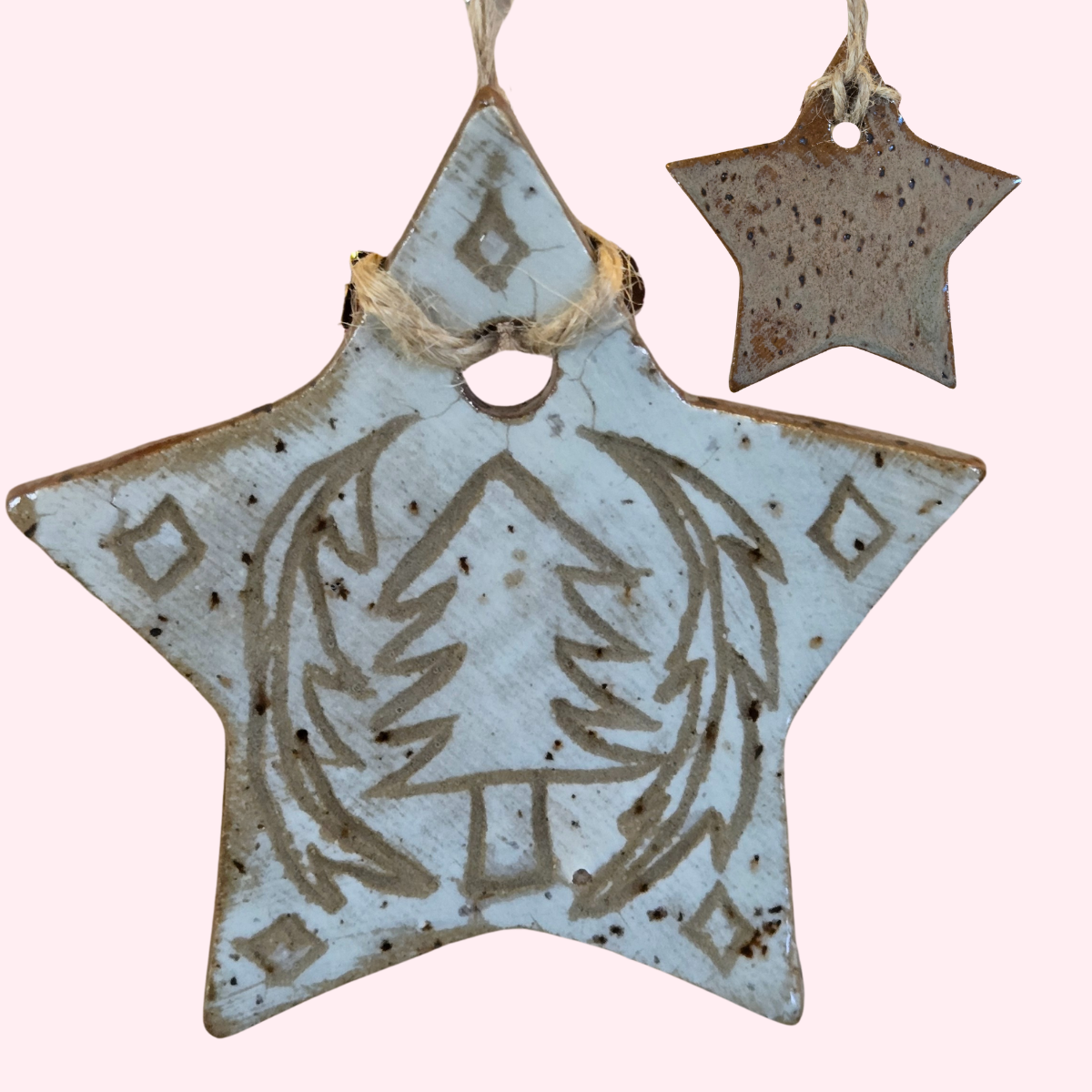 Winter Forest Tree Star Ornament